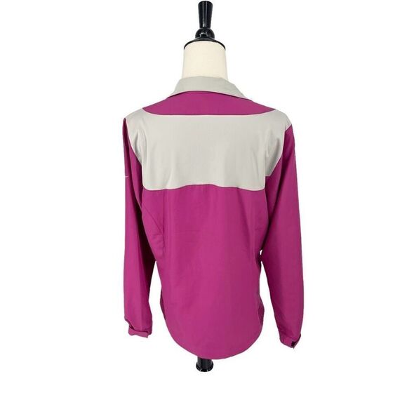 Nike Golf Women’s Medium Fuchsia 1/4 Zip Pullover Jacket Lightweight Windbreaker - Picture 5 of 8